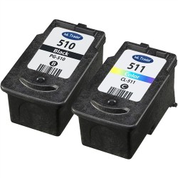 Remanufactured Canon Pg-510 Cli-511 Value Pack Printer Ink Cartridge