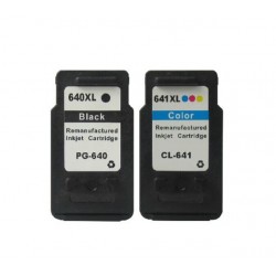 Remanufactured Canon Pg-640 Cl-641 Value Pack Printer Ink Cartridge