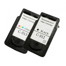 Remanufactured Canon Pg-512 Cl-513 Value Pack Printer Ink Cartridge