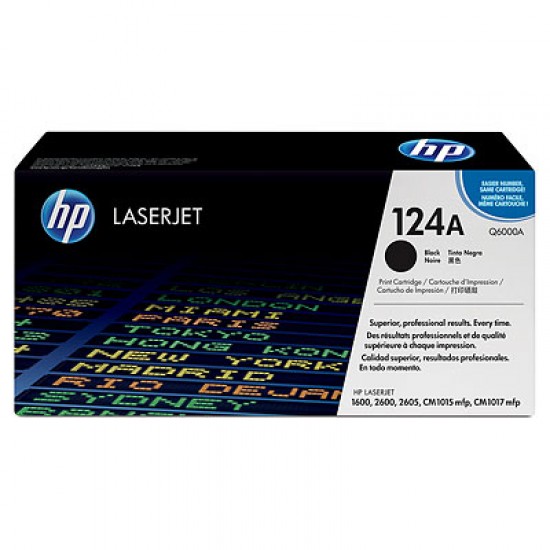 Genuine Hp 124A Q6000A Laserjet Toner Cartridge Black 
