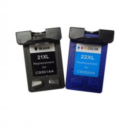 Remanufactured Hp 21 22 Value Pack Printer Ink Cartridge